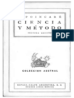 Poincare Ciencia y Metodo PDF