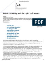 Flavia Agnes On Public Morality and The Right To Free Sex