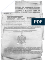 Felicitacion Del Supremo Consejo de México A Las Grandes Logias de La República Mexicana (Puente de Alvarado Número 90)