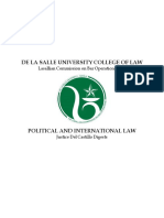 Del Castillo Political and International Law