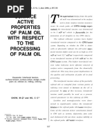 Surface Active Properties of Palm Oil With Respect To The Processing of Palm Oil