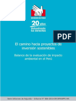 Balance de La Evaluación de Impacto Ambiental en El Perú PDF