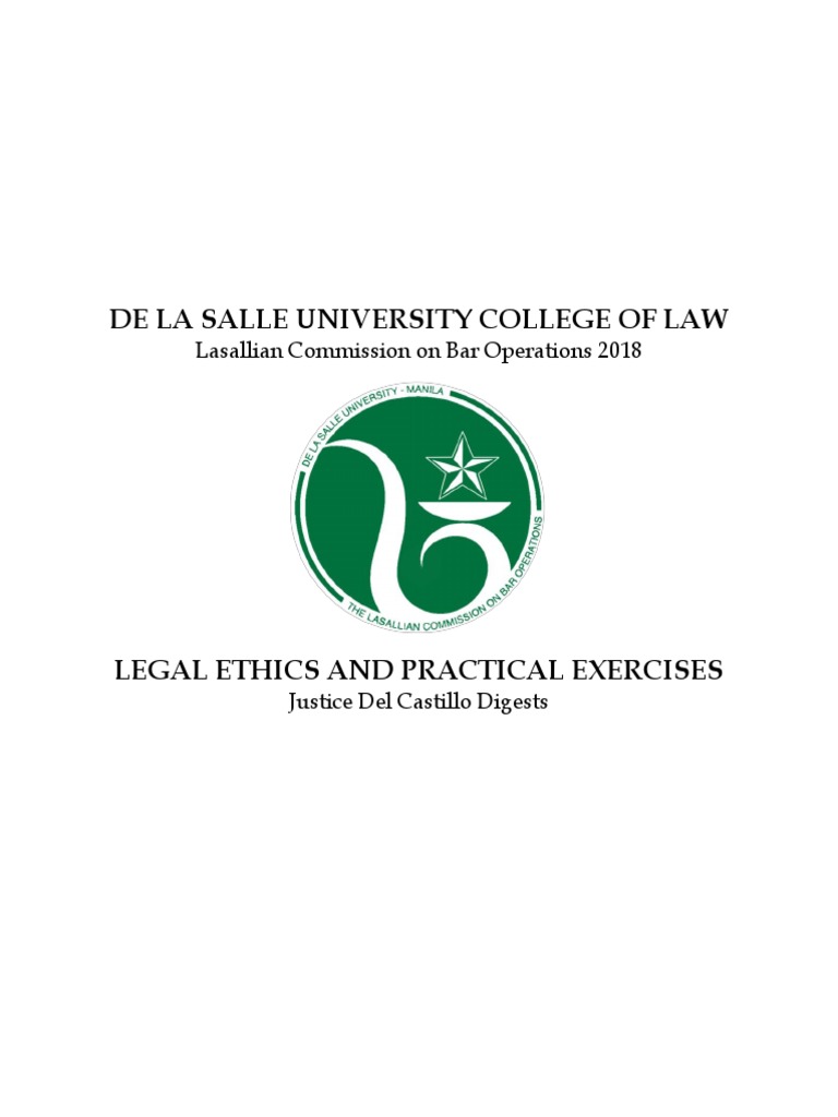 Legal Ethics and Practical Exercises PDF Lawyer Lawsuit