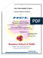 Business School of Delhi: Summer Internship Project