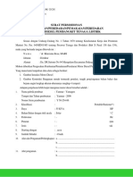 Surat Permohonan Diesel (Genset)