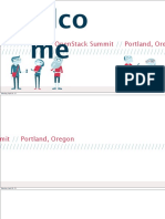 Welco Me: Openstack Summit Portland, Oregon 2013