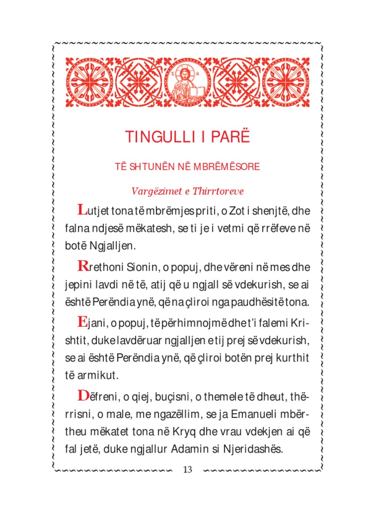 Tingulli I Parë | PDF