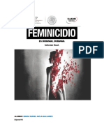 Proyecto de Investigacion de El Feminicidio en Durango