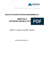 Platform in-place strength analysis of offshore structure