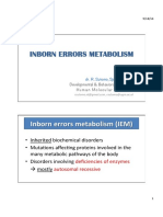 Inborn Errors Metabolism - Sept 2014