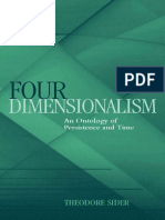 (Theodore Sider) Four-Dimensionalism An Ontology