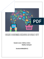A Study On Online Consumer Behivior in Surat City