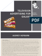 TV Advertising For Galaxy Chocolate