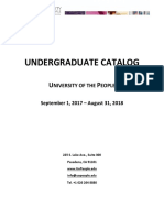 UoPeople Undergraduate Catalog AY2018 ADDENDUM