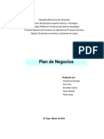 Informe Plan de Negocios