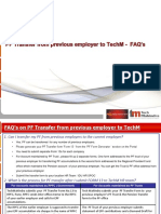 PF Transfer From Previous Employer To TechMahindra FAQs