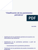  Clasificacion de Yacimientos