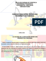 Calidad Educativa Desde Una Perspectiva Funcional