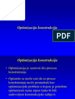 1 Optimizacija - Konstrukcija Uvod Kroz Primjere