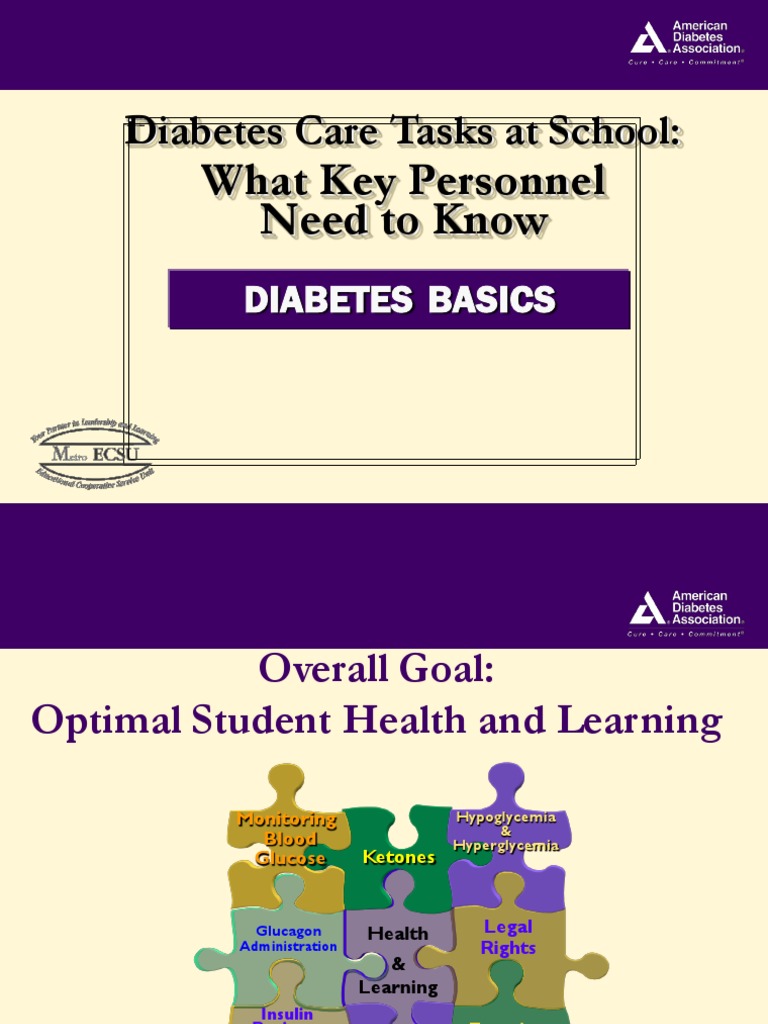 Diabetes Care Tasks at School What Key Personnel Need To Know PDF Diabetes Management