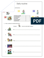 Daily Routine Worksheets Oneonone Activities Warmers Coolers 50146