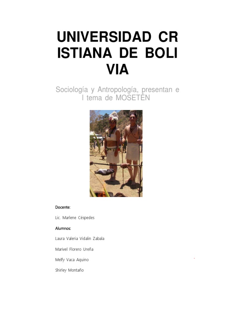 Mosetenes PDF