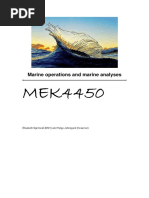 Mek4450 Marine Operations Exercises