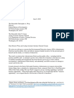Letter to FBI and DOJ - Pruitt Criminal Investigation 