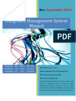 Integrated Management System Manual: September 2016