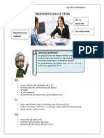 Preposition of Time PDF