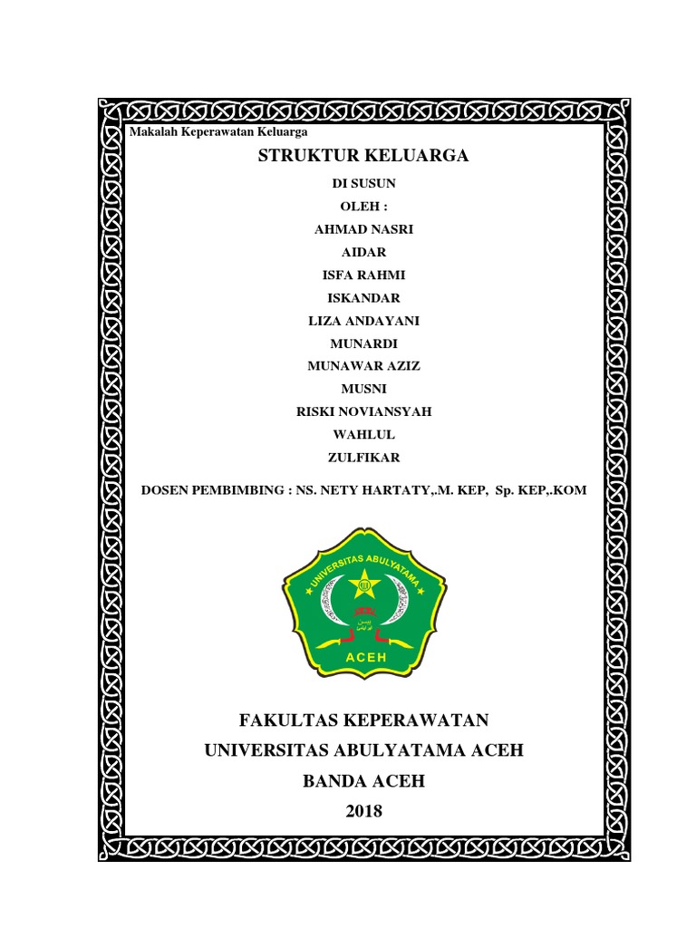 MAKALAH STRUKTUR KELUARGA