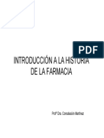 Introduccion A La Historia de La Farmacia