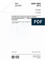 NBR-9513-2010 - Emendas para Cabos de Potencia Ísolados PDF