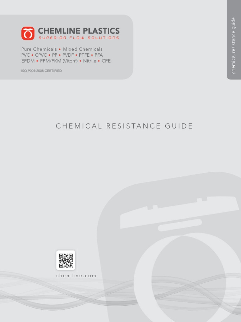 Chemline Plastics Chemical Resistance Guide PDF Polyvinyl Chloride