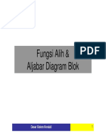 Fungsi Alih & Aljabar Diagram Blok