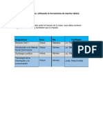 Debes Crear Dos Tablas: Utilizando La Herramienta de Insertar Tablas