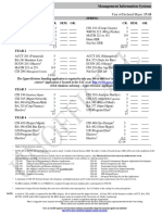 BBA Management Information Systems: Fall Spring Year 1 CR. Sem. Gr. CR. Sem. GR