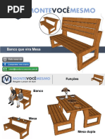Monte Você Mesmo Banco Que Vira Mesa