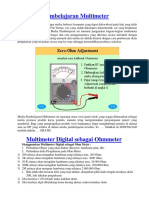 Alat Ukur Pembelajaran Multimeter