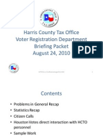 Findings - Problem Houston Votes - Rampant Voter Fraud in Houston - 8/24/2010