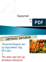 Sayuran