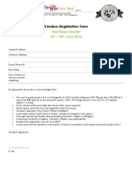 Vendors Registration Form