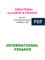 Introduction To International Business & Finance