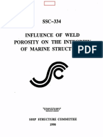 SSC - 334 - Influence of Weld Porosity On The Integrity of Marine Structures PDF