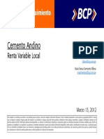 Sesión 1. Valoración Cemento Andino Mar12