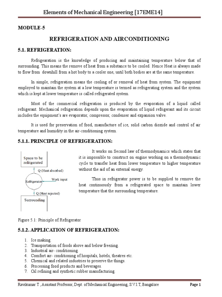 Refrigeration and Air Conditioning PDF Air Conditioning Refrigeration