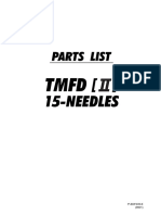 TMFD Type II 15 Needle PartsList (9901) PDF