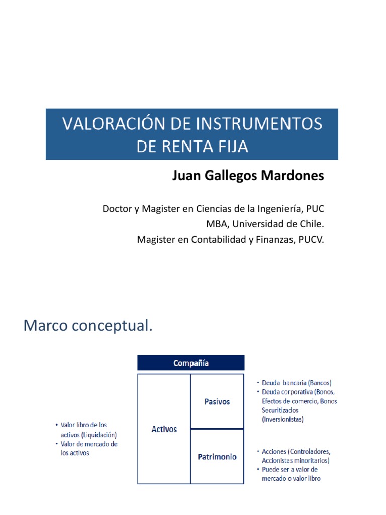 Clase 1 Instrumentos de Renta Fija | PDF