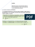 Two Types of Random Variables: Discrete & Continuous