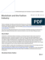 Blockchain and The Fashion Industry.